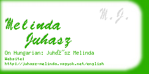 melinda juhasz business card